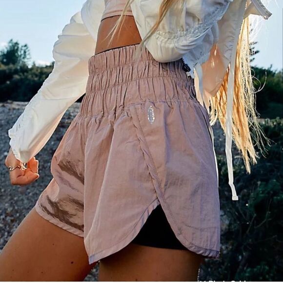 Free People Movement The Way Home Short Moonlight Mauve Pink NEW - Picture 9 of 9